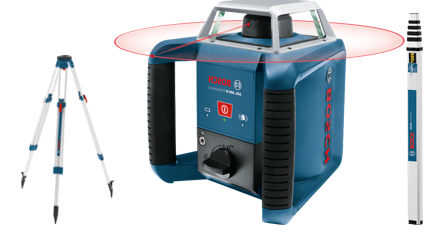 Nivél Laser Bosch GRL400H + LR1 + BT170HD + GR240P